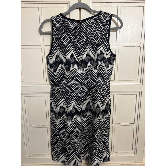 J.Crew size 4 black and white woven sheath dress - Picture 4 of 5